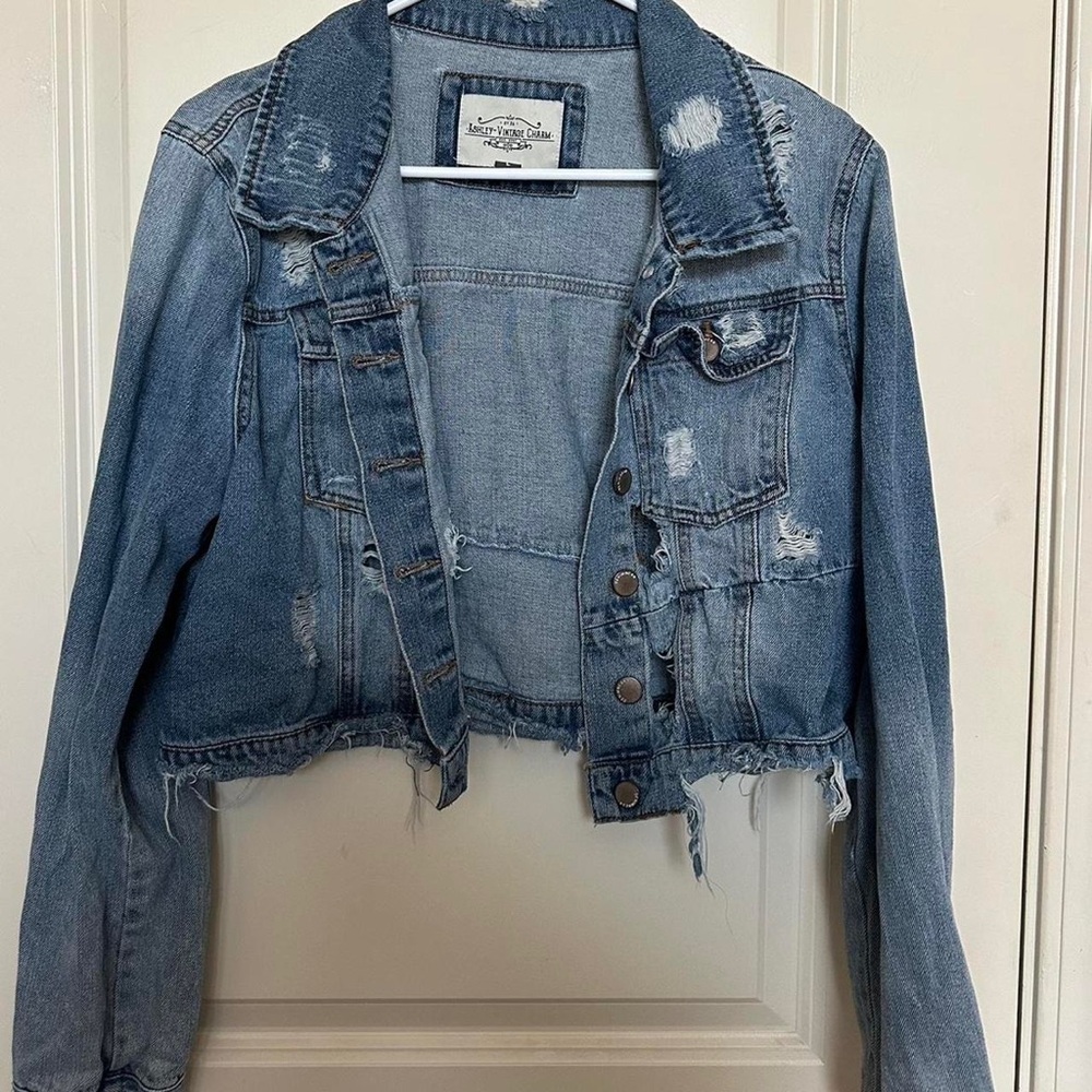 Distressed Blue Denim Jacket